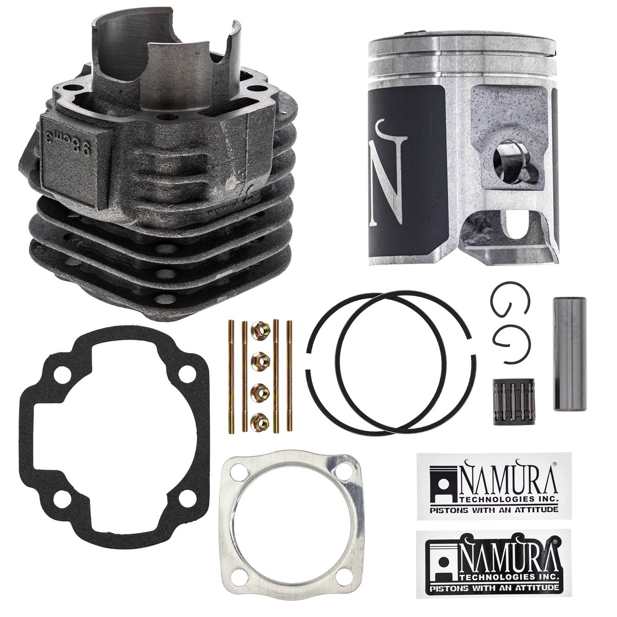 Cylinder Piston Gasket Stud Spark Plug Kit For Polaris Bombardier Arctic Cat