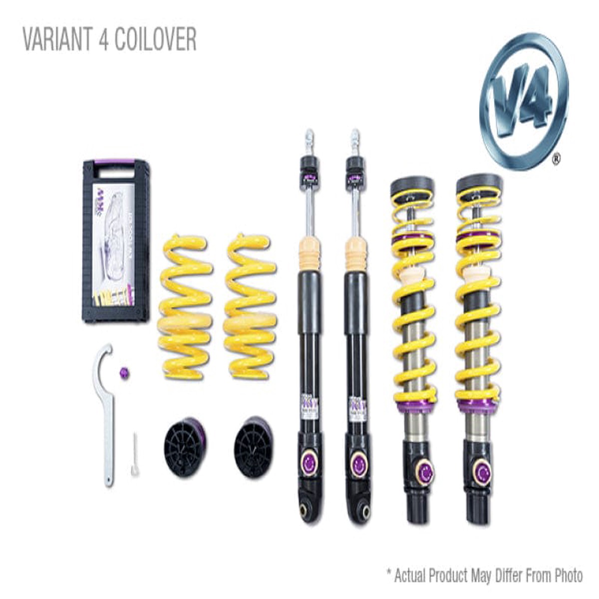 KW Coilover Kit V4 2015 BMW M3 (F80) M4 (F82) w Electronic Suspension