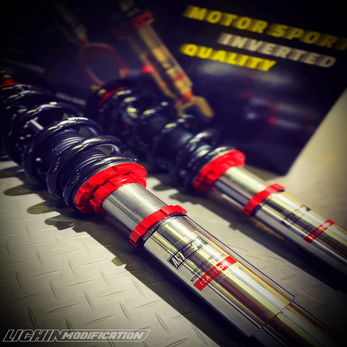 AGT Shock 2008-2014 E71 Front Vertical ForkRear Inverted Fork - Front Spring Rate 12K210 Rear Spring Rate 10K220