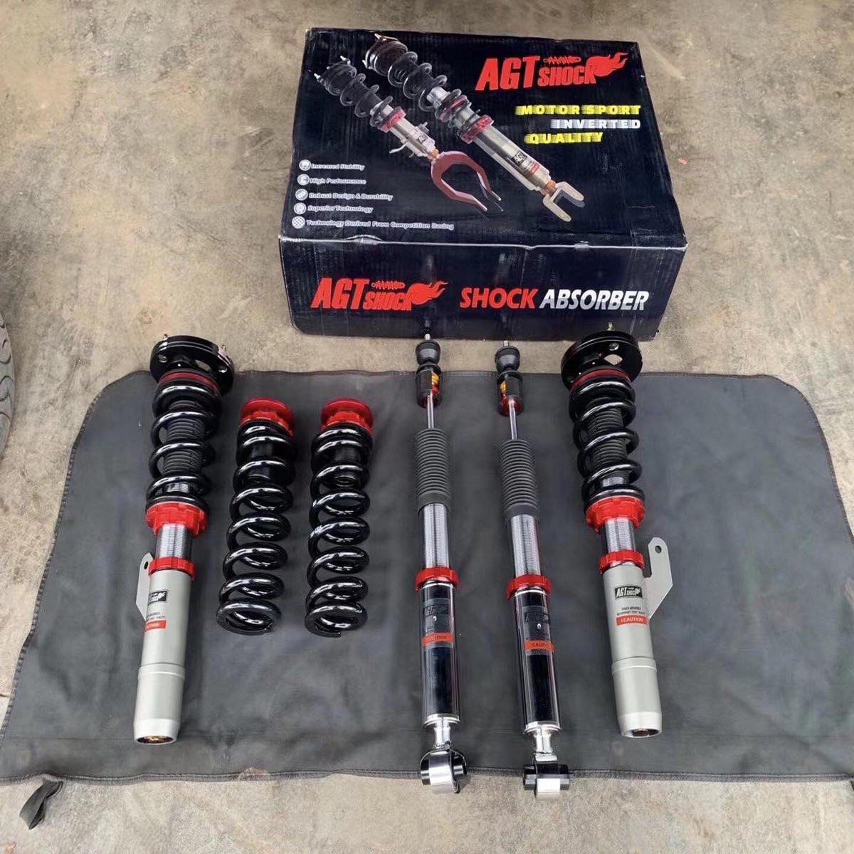 AGT Shock 2008-2013E90E92E93(M3)3 SERIES MK5Front Inverted ForkRear Vertical Fork-Front Spring Rate 8K180Rear Spring Rate 14K230