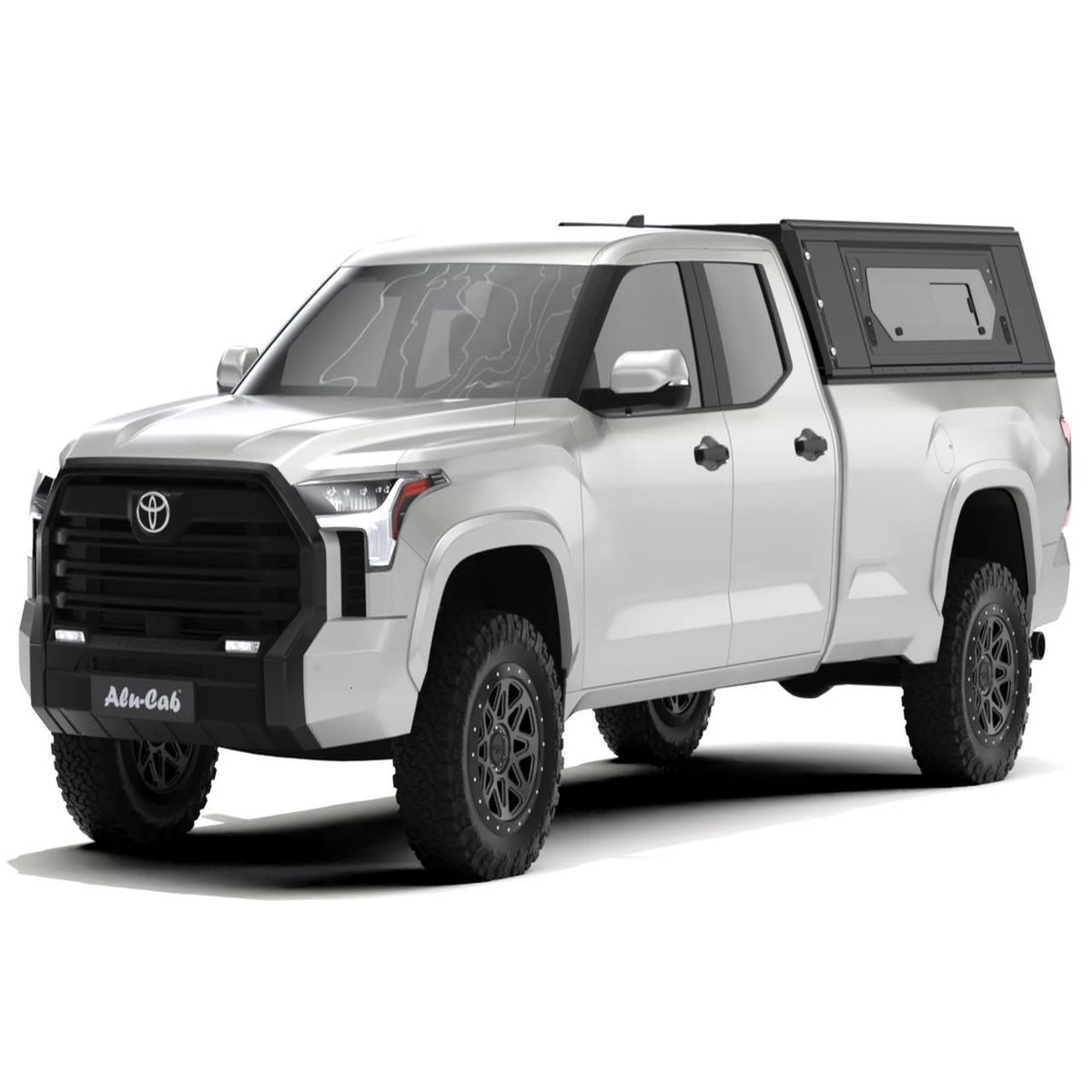 (22) Toyota Tundra 65 - Alu-Cab Contour Truck Cap w Side Windows