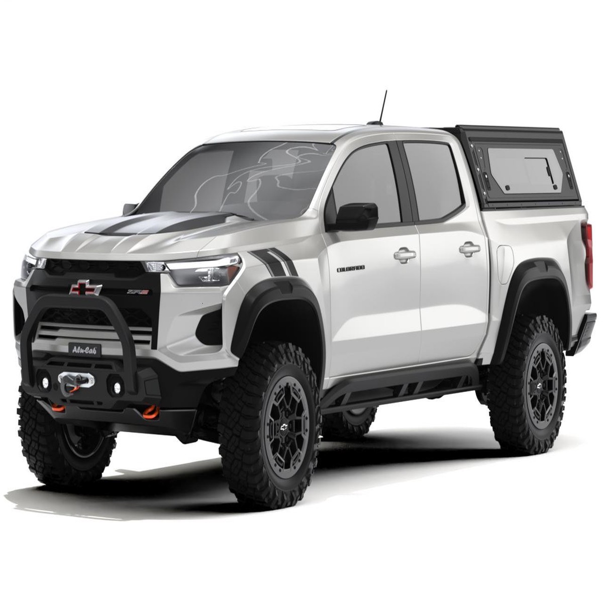 (23) Chevrolet Colorado GMC Canyon - Alu-Cab Contour Truck Cap w Side Windows