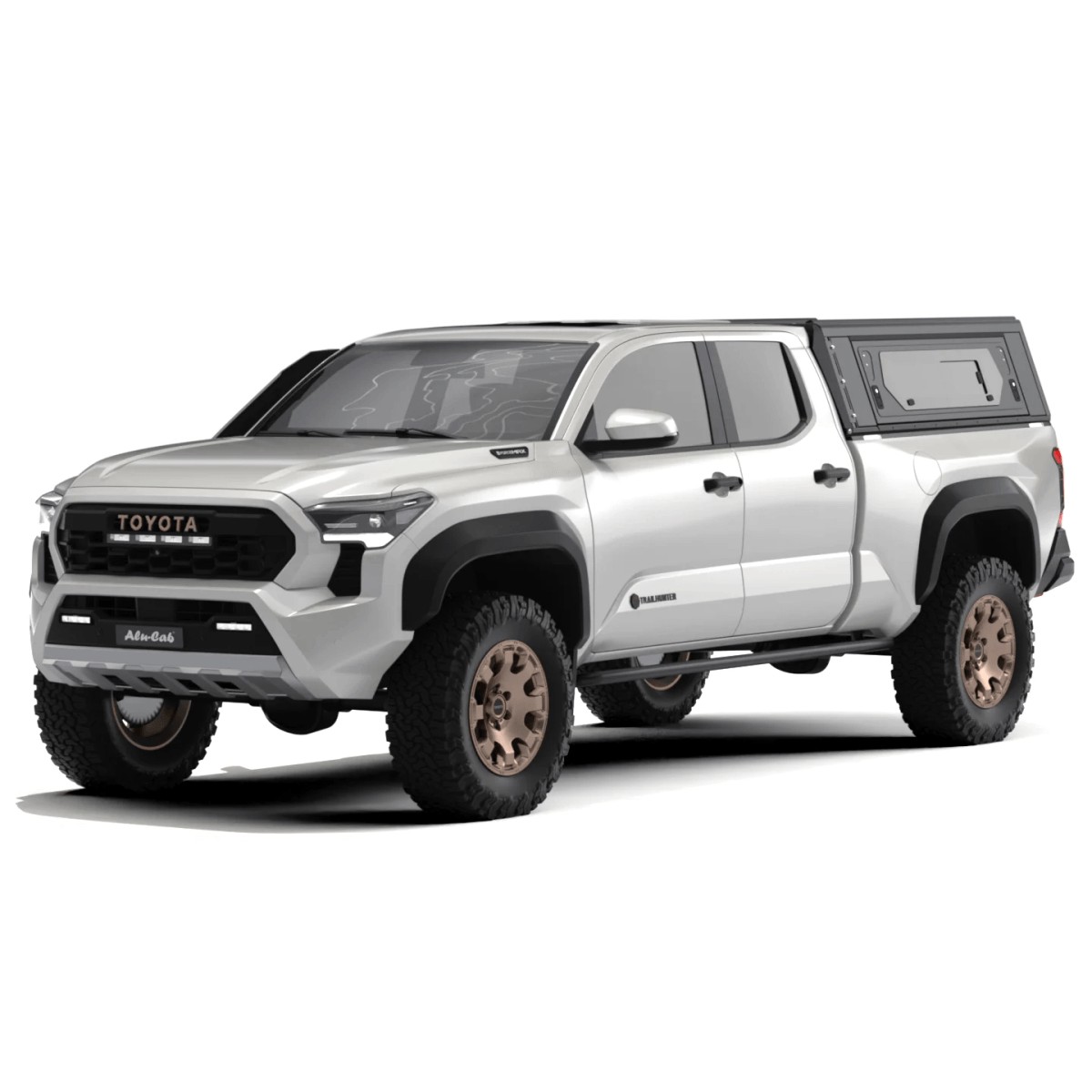 (24) Toyota Tacoma 6 - Alu-Cab Contour Truck Cap w Side Windows
