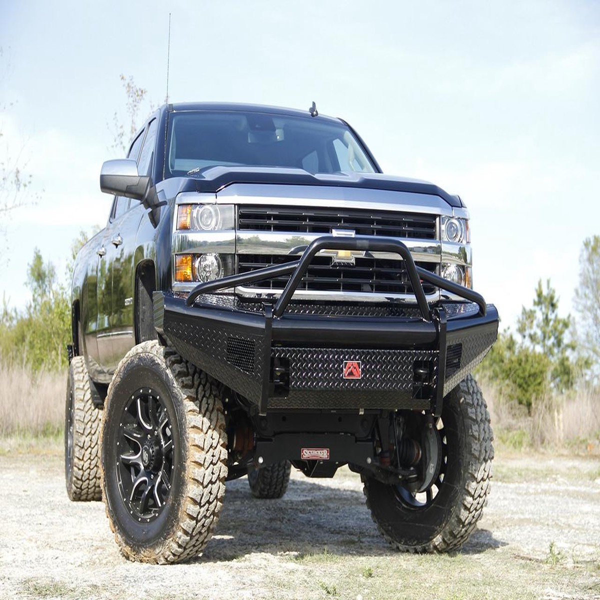Black Steel Front Ranch Bumper CH14-S3062-1